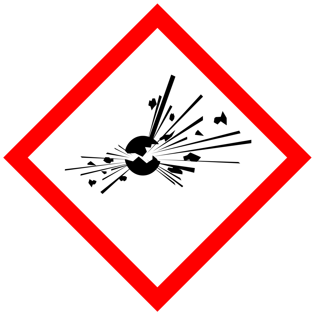 Explosives hazard symbol